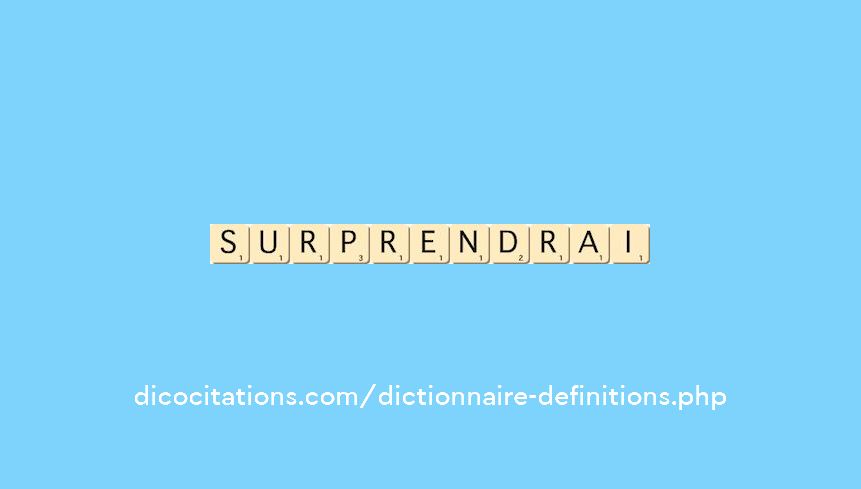 surprendrai surprendrai
