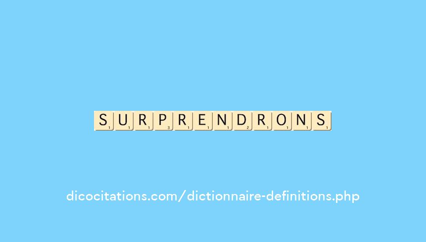 surprendrons surprendrons