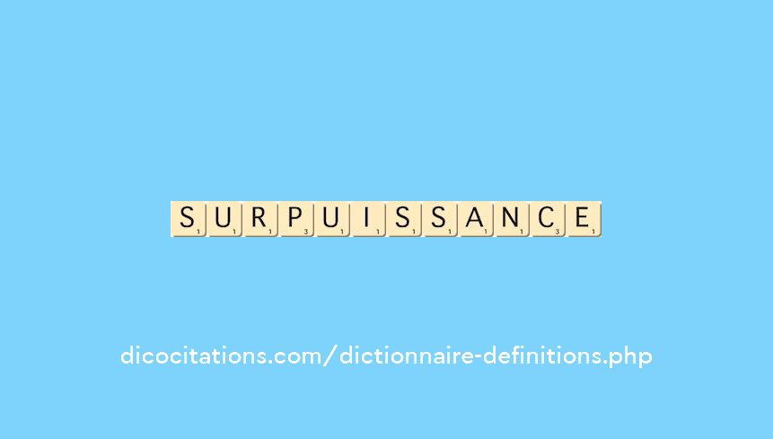 surpuissance surpuissance