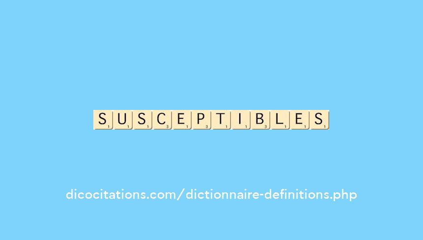 susceptibles susceptibles