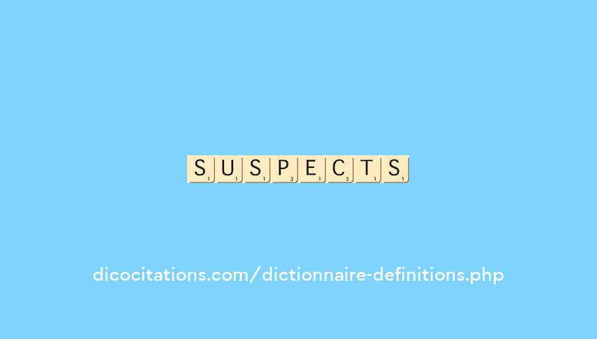 suspects suspects