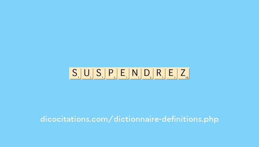 suspendrez