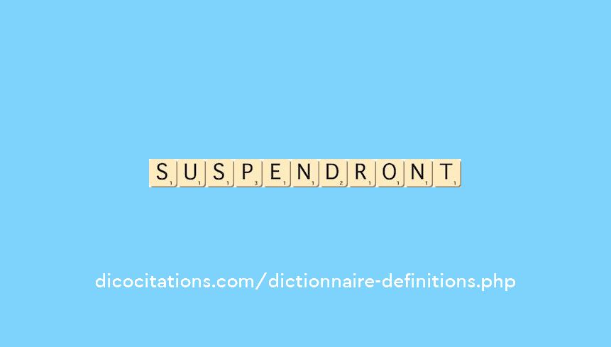 suspendront suspendront