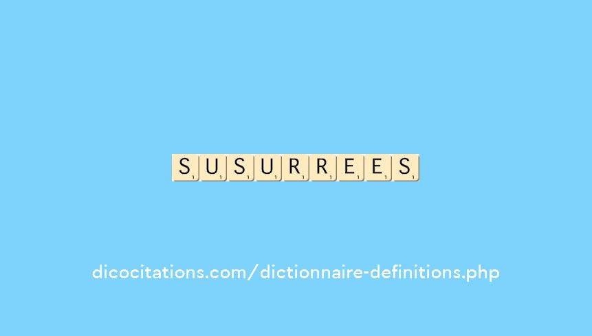 susurrees