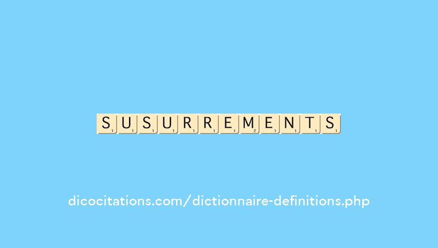 susurrements susurrements