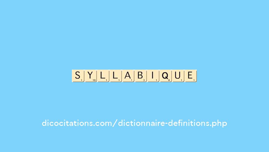 syllabique