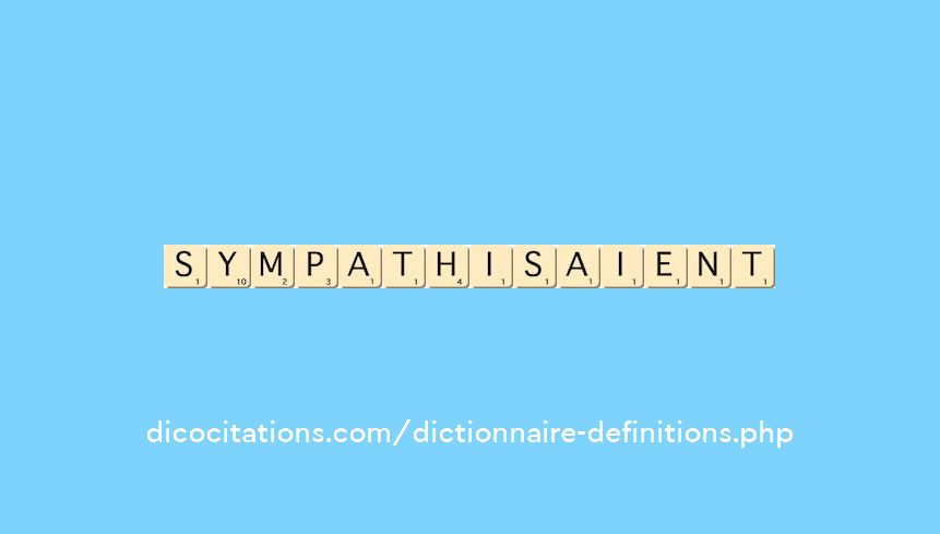sympathisaient
