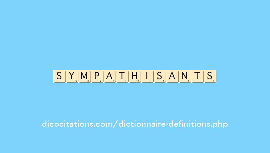 sympathisants sympathisants