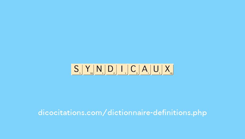 syndicaux syndicaux