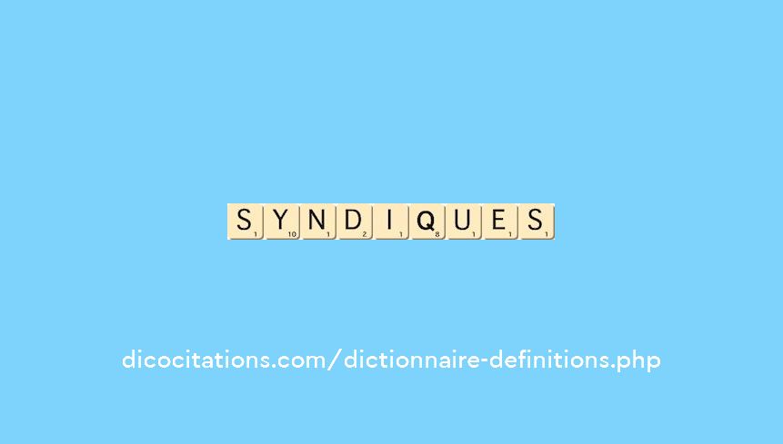 syndiques syndiques