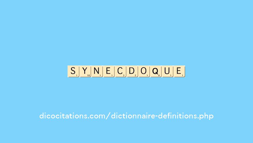 synecdoque synecdoque