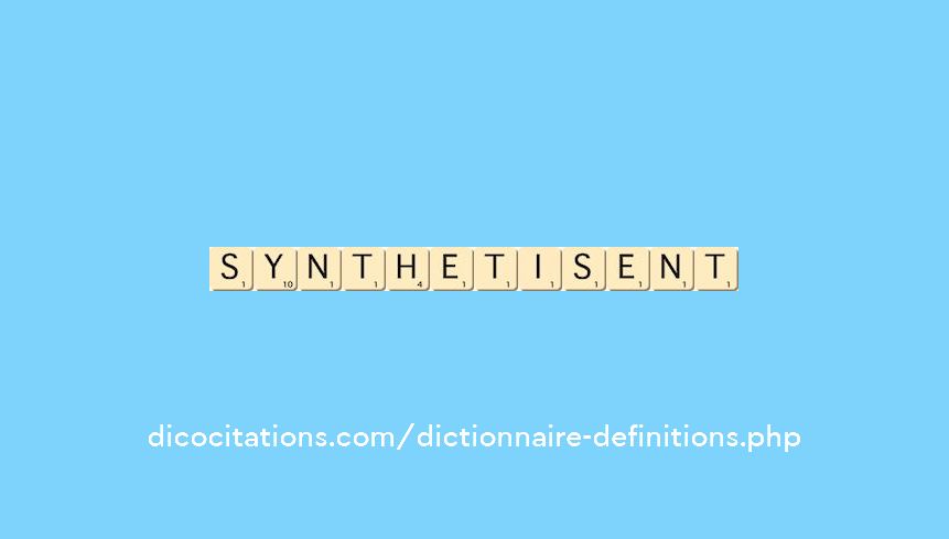 synthetisent synthetisent