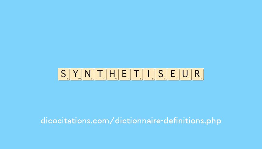 synthetiseur synthetiseur