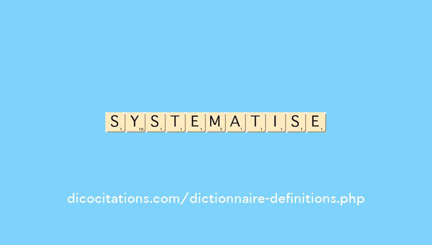 systematise