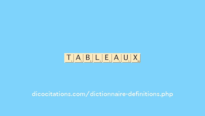 tableaux tableaux