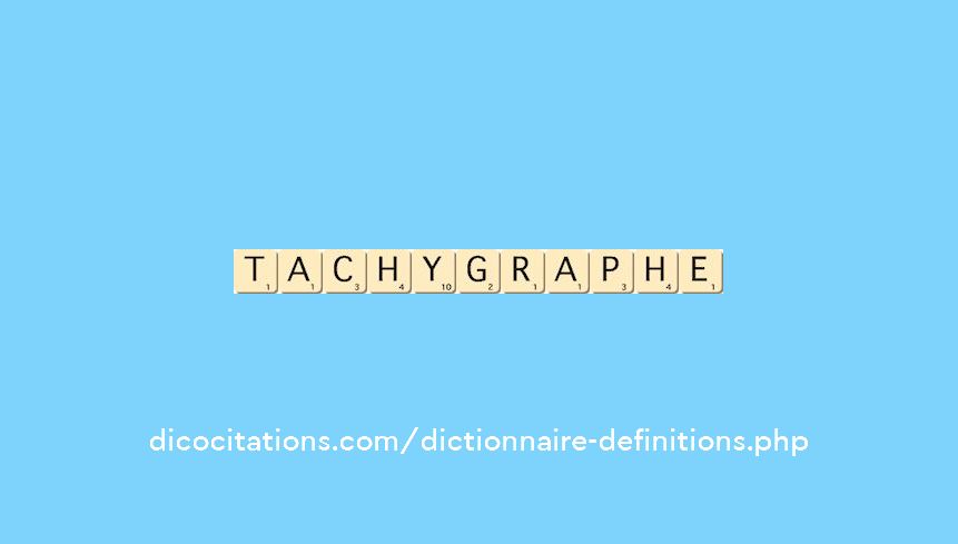 tachygraphe