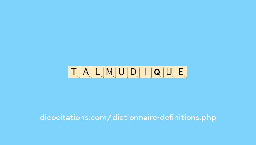 talmudique talmudique