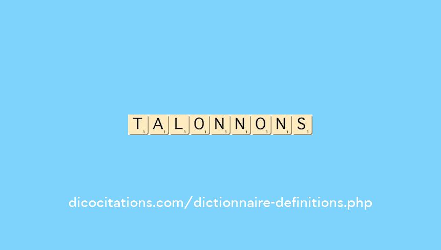 talonnons talonnons