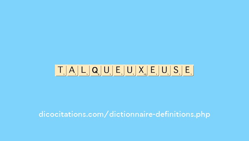 talqueux--euse
