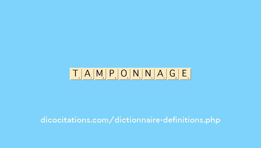 tamponnage tamponnage