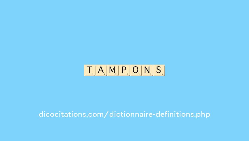 tampons tampons