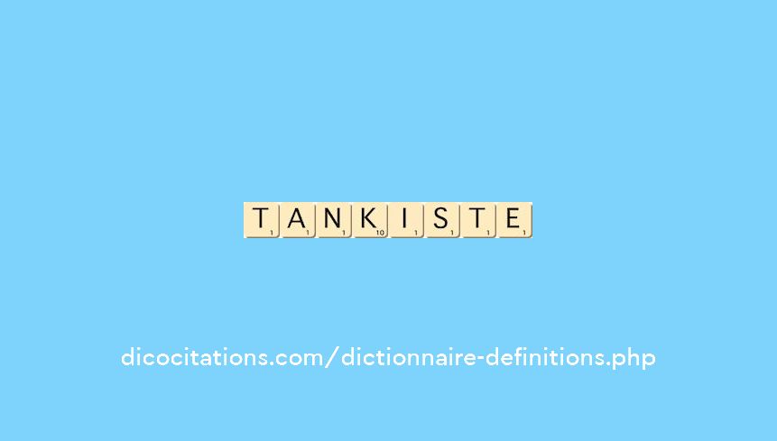 tankiste