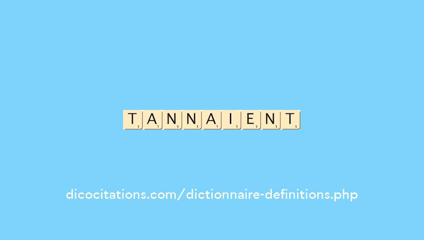 tannaient tannaient