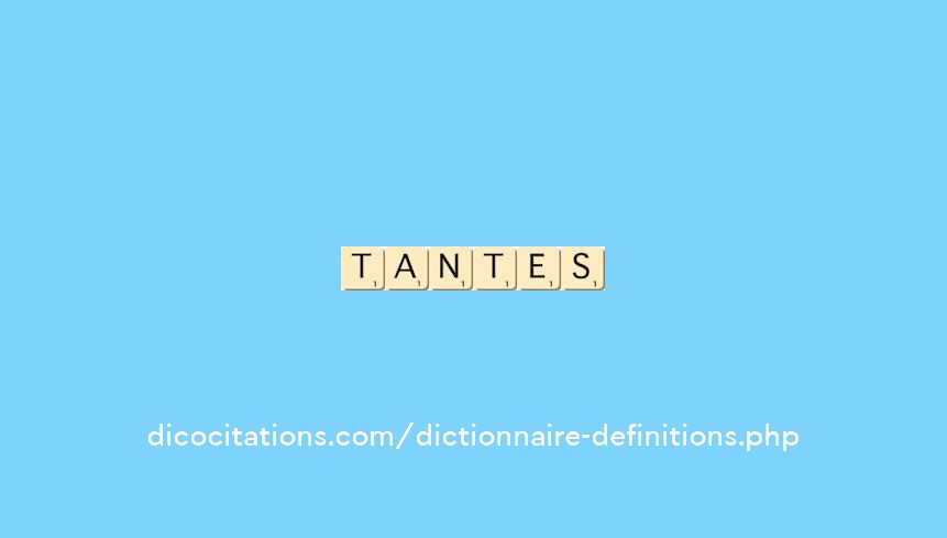 tantes tantes