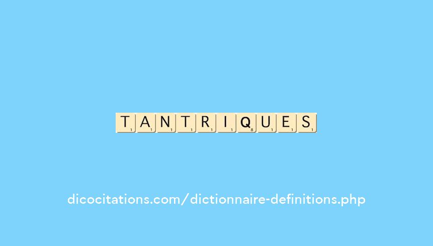 tantriques tantriques