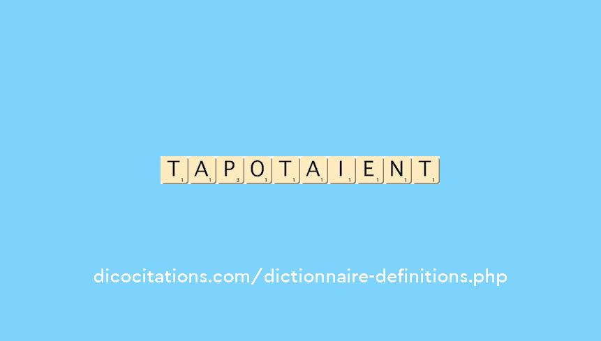 tapotaient