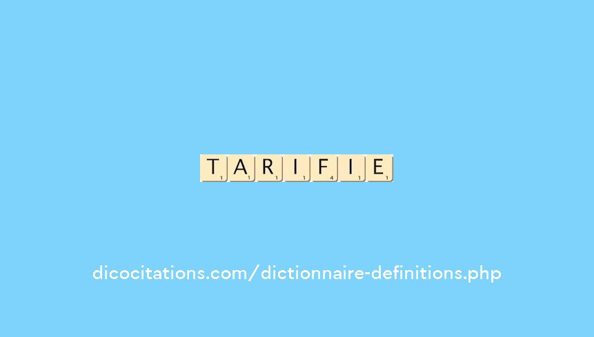 tarifie