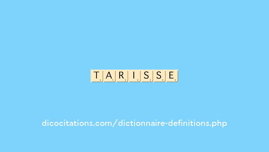 tarisse tarisse