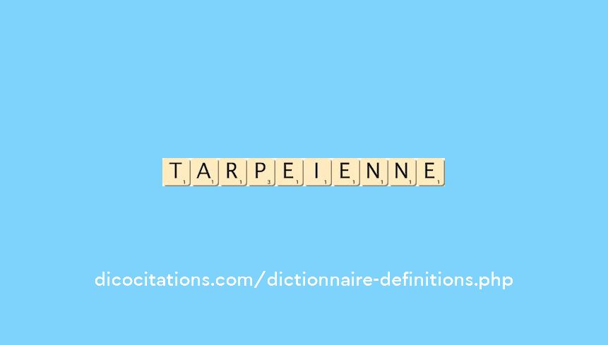 tarpeienne
