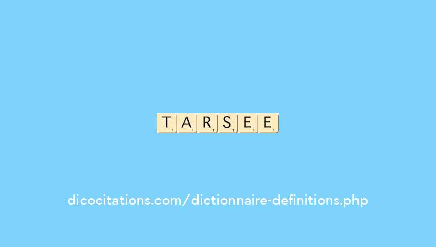 tarsienne