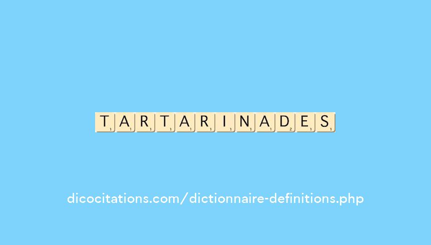 tartarinades tartarinades