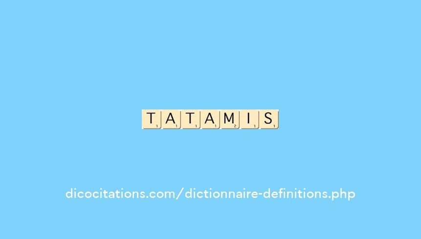 tatamis tatamis