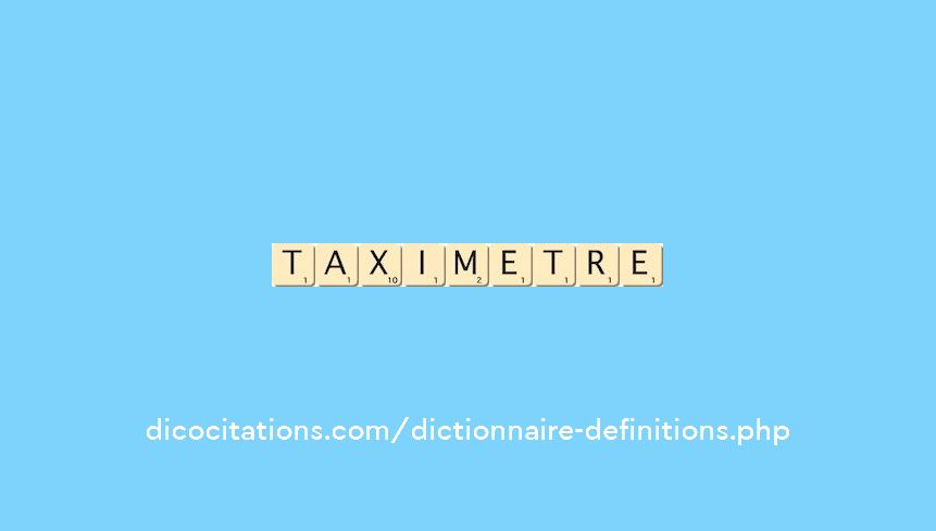 taximetre taximetre