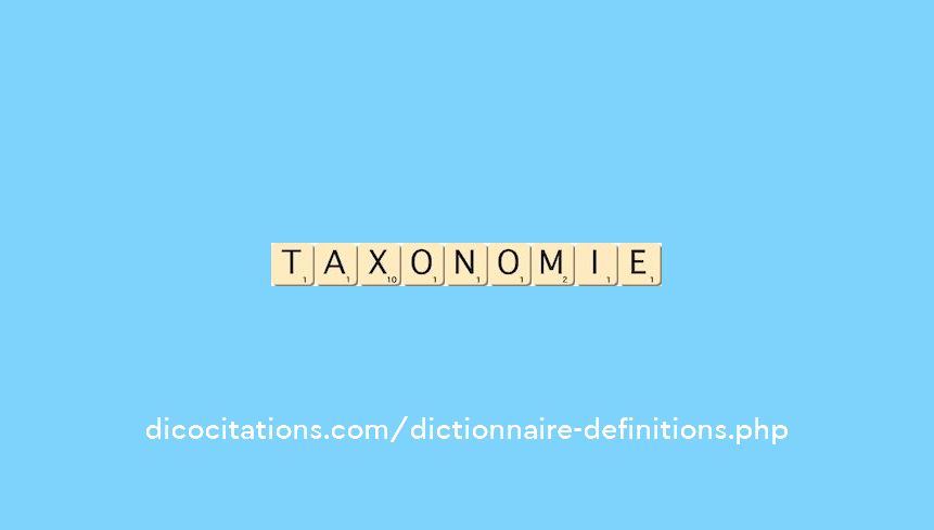 taxonomie