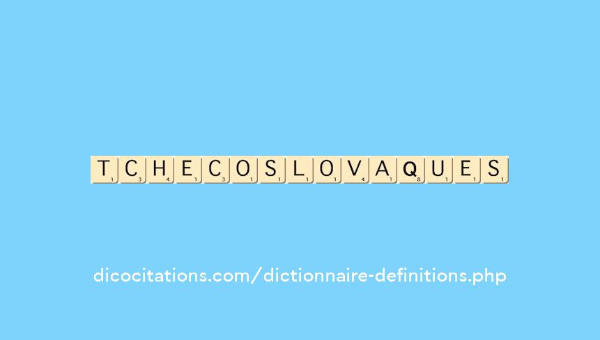 tchecoslovaques tchecoslovaques