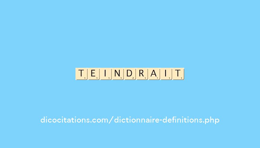 teindrait teindrait