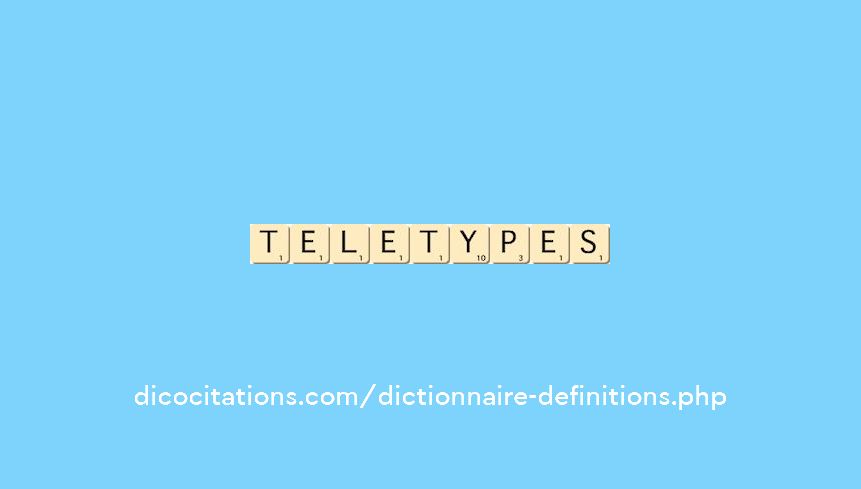 teletypes teletypes