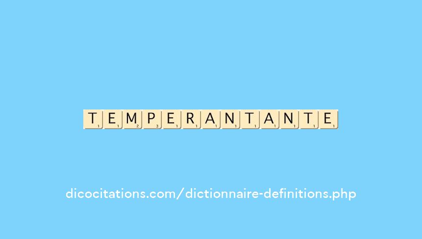 temperant--ante