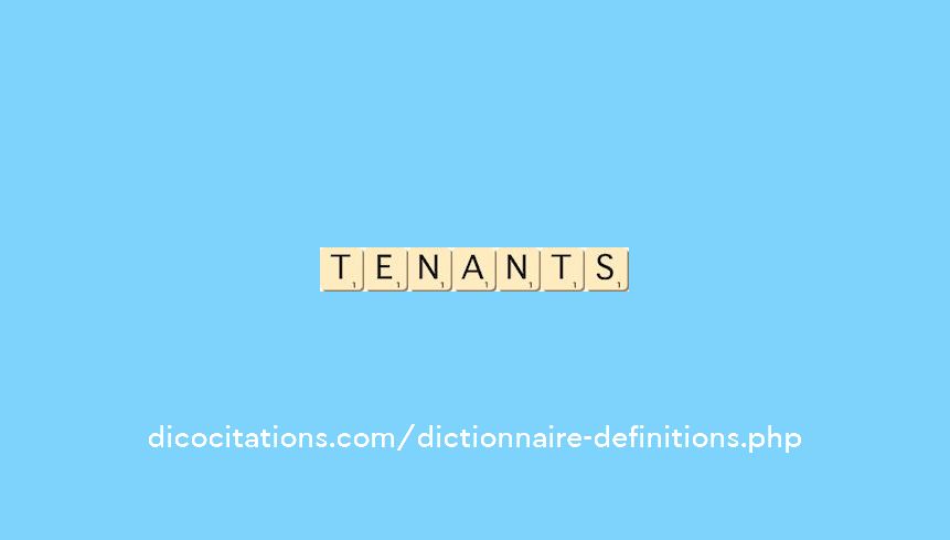 tenants tenants