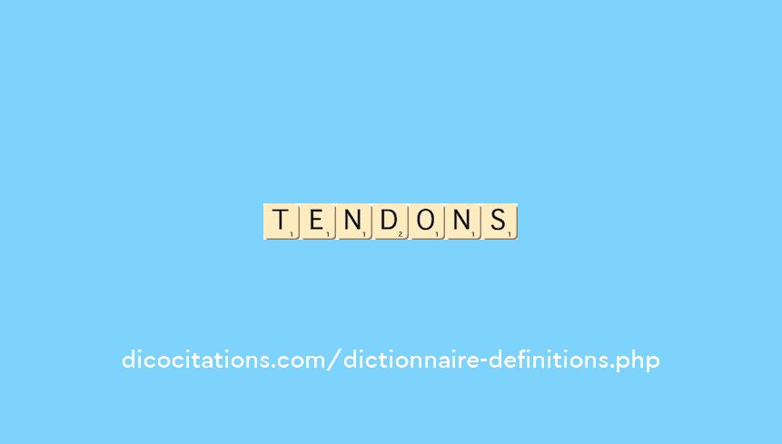 tendons tendons