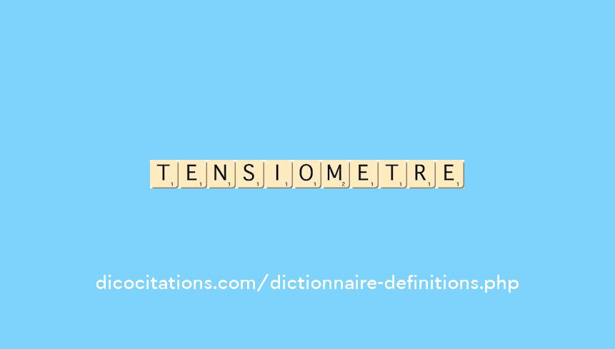 tensiometre tensiometre