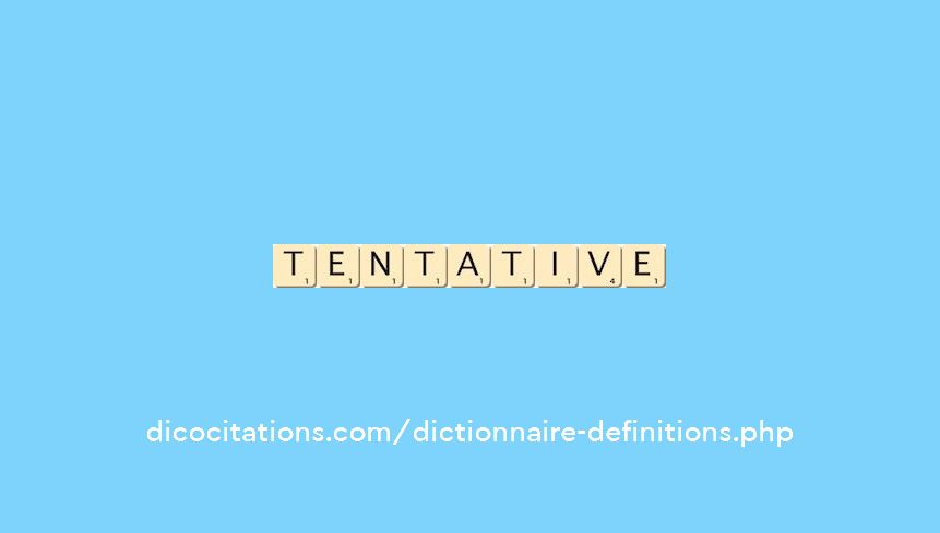 tentative tentative