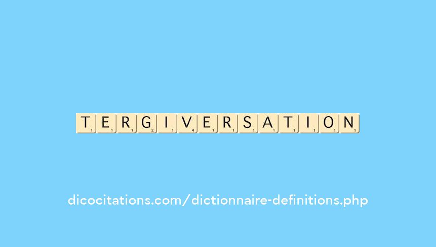 tergiversation