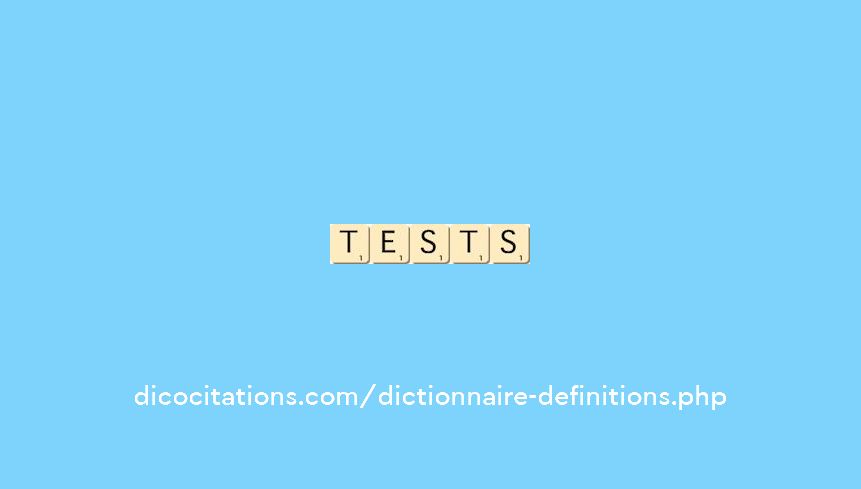 tests tests
