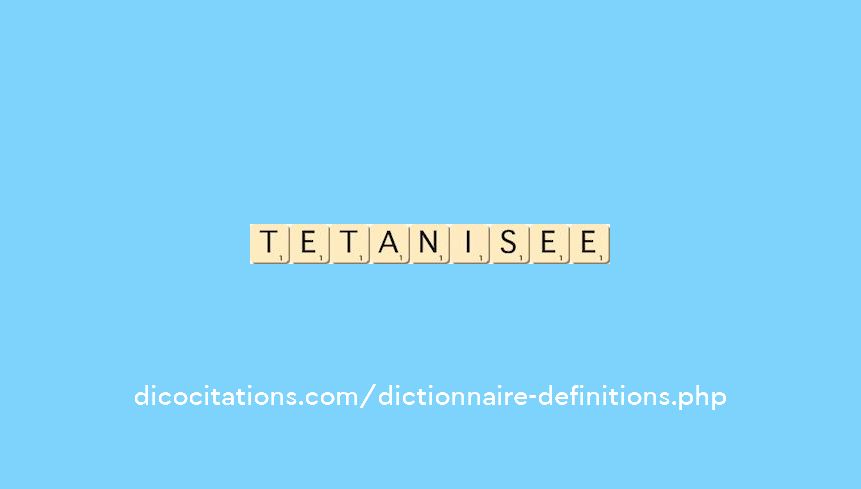 tetanisee