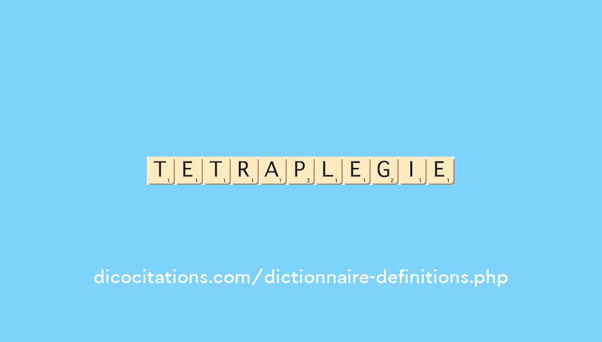 tetraplegie tetraplegie